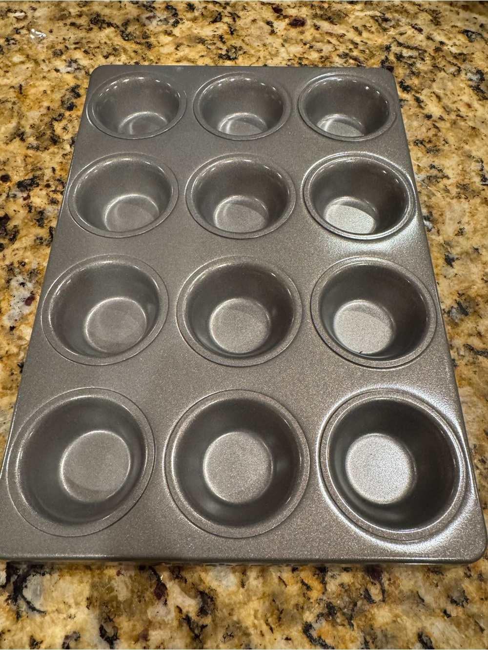 Kitchen Aid Heavy Duty 12-Cup Gray Nonstick Mini Muffin Pan (2” x 1”)